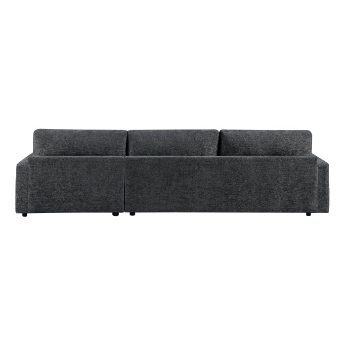 8345DGY*23LRC 2-Piece Sectional with Convertible Queen Sleeper and Right Side Chaise - 8345DGY*23LRC