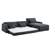 8345DGY*23LRC 2-Piece Sectional with Convertible Queen Sleeper and Right Side Chaise - 8345DGY*23LRC