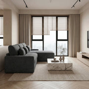 8345DGY*23LRC 2-Piece Sectional with Convertible Queen Sleeper and Right Side Chaise - 8345DGY*23LRC