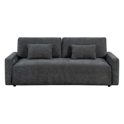 8345DGY-3 Convertible Queen Sleeper Sofa with Charging Ports - 8345DGY-3