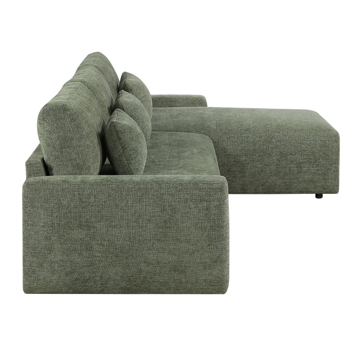 8345GRN*23LRC 2-Piece Sectional with Convertible Queen Sleeper and Right Side Chaise - 8345GRN*23LRC