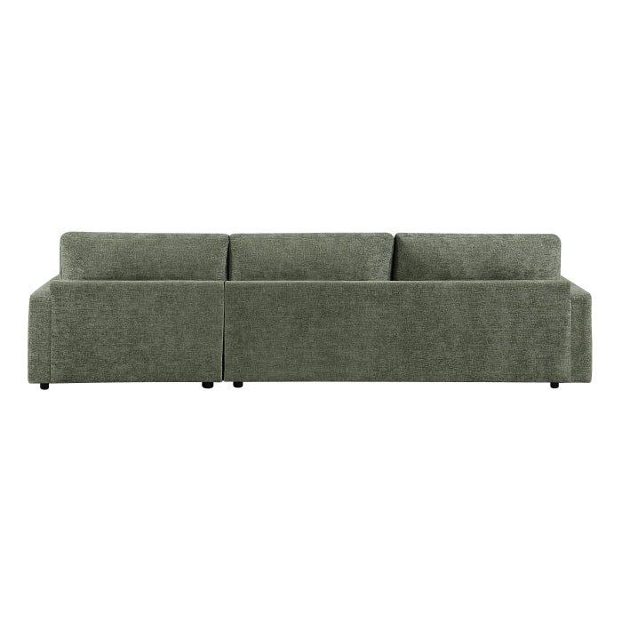 8345GRN*23LRC 2-Piece Sectional with Convertible Queen Sleeper and Right Side Chaise - 8345GRN*23LRC