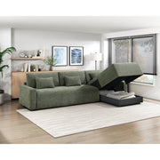 8345GRN*23LRC 2-Piece Sectional with Convertible Queen Sleeper and Right Side Chaise - 8345GRN*23LRC
