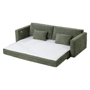 8345GRN-3 Convertible Queen Sleeper Sofa with Charging Ports - 8345GRN-3