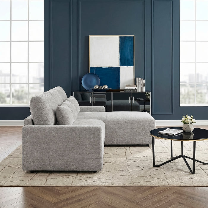 8345GRY*23LRC 2-Piece Sectional with Convertible Queen Sleeper and Right Side Chaise - 8345GRY*23LRC