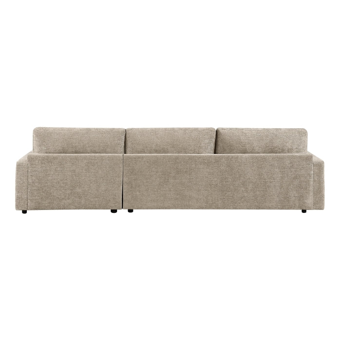 8345TPE*23LRC 2-Piece Sectional with Convertible Queen Sleeper and Right Side Chaise - 8345TPE*23LRC