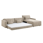 8345TPE*23LRC 2-Piece Sectional with Convertible Queen Sleeper and Right Side Chaise - 8345TPE*23LRC