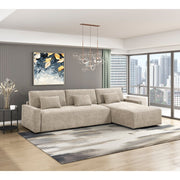 8345TPE*23LRC 2-Piece Sectional with Convertible Queen Sleeper and Right Side Chaise - 8345TPE*23LRC