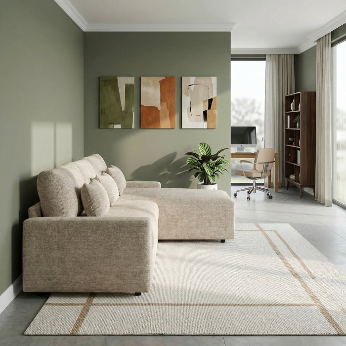 8345TPE*23LRC 2-Piece Sectional with Convertible Queen Sleeper and Right Side Chaise - 8345TPE*23LRC