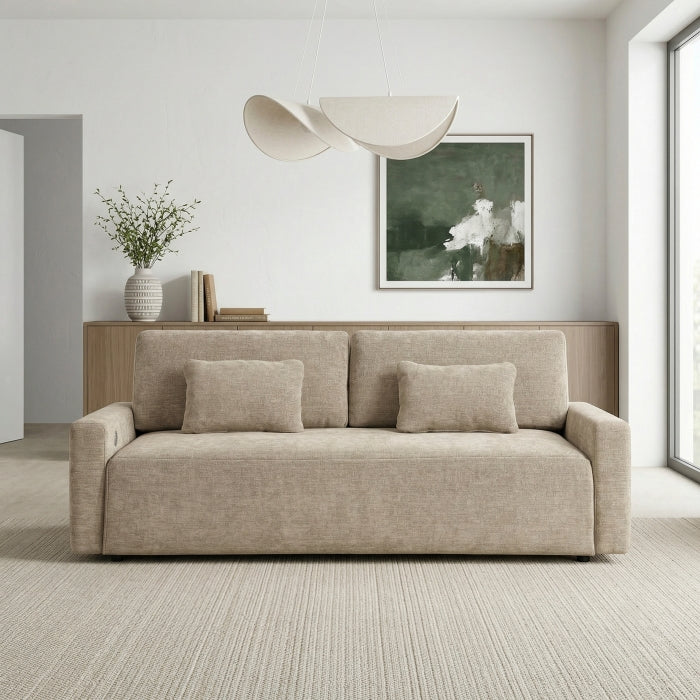 8345TPE-3 Convertible Queen Sleeper Sofa with Charging Ports - 8345TPE-3