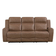 8347BRW*2 2pc Set: Sofa, Love - 8347BRW*2