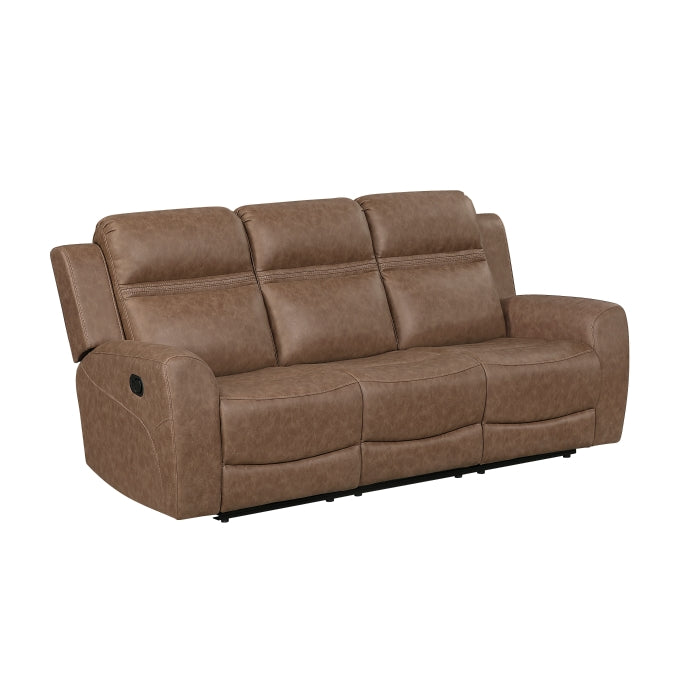 8347BRW-3 Double Reclining Sofa - 8347BRW-3