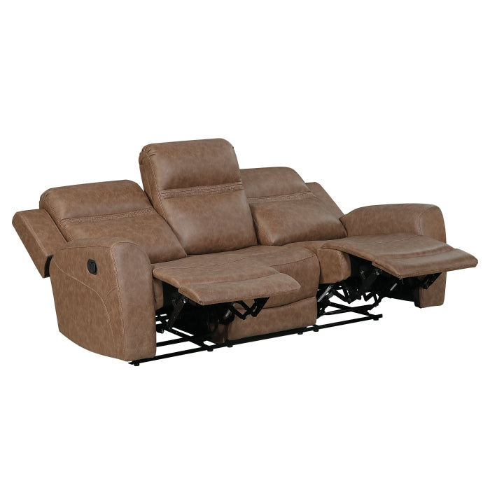 8347BRW-3 Double Reclining Sofa - 8347BRW-3