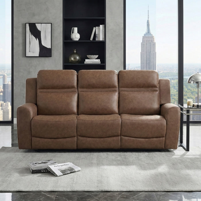 8347BRW-3 Double Reclining Sofa - 8347BRW-3