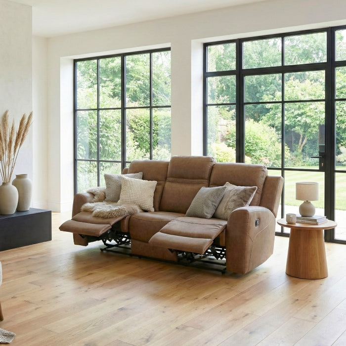 8347BRW-3 Double Reclining Sofa - 8347BRW-3
