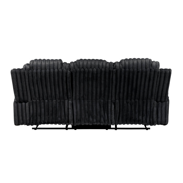 8348BLK*2 2pc Set: Sofa, Love - 8348BLK*2