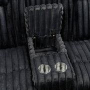 8348BLK*2 2pc Set: Sofa, Love - 8348BLK*2
