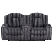 8348DGY*2 2pc Set: Sofa, Love - 8348DGY*2