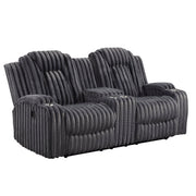 8348DGY*2 2pc Set: Sofa, Love - 8348DGY*2