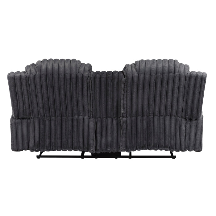 8348DGY*2 2pc Set: Sofa, Love - 8348DGY*2