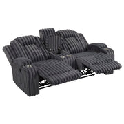 8348DGY*2 2pc Set: Sofa, Love - 8348DGY*2