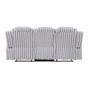 8348GRY*2 2pc Set: Sofa, Love - 8348GRY*2