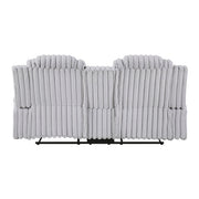 8348GRY*2 2pc Set: Sofa, Love - 8348GRY*2