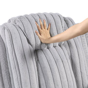 8348GRY-3 Double Reclining Sofa with Cup Holders - 8348GRY-3