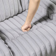 8348GRY-3 Double Reclining Sofa with Cup Holders - 8348GRY-3