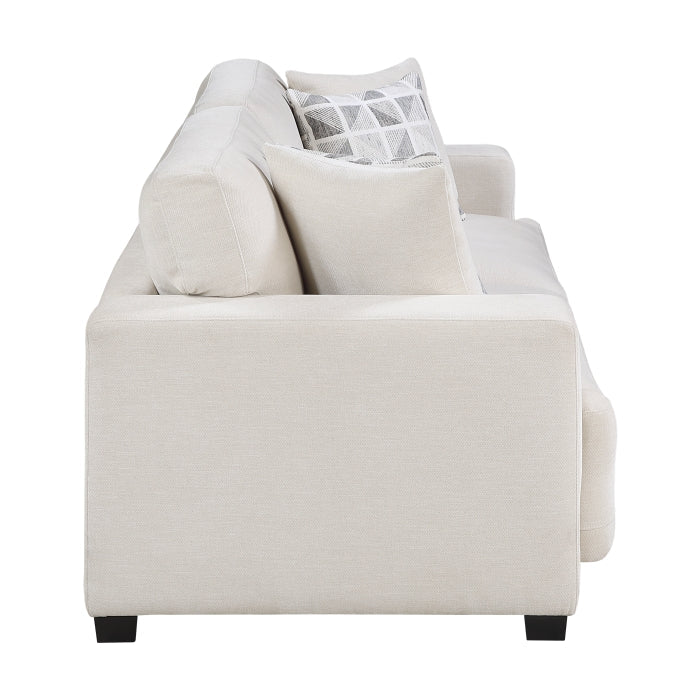 8357BEG*2 2pc Set: Sofa, Love - 8357BEG*2