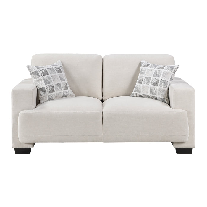 8357BEG*2 2pc Set: Sofa, Love - 8357BEG*2