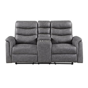 8360GRY*2 2pc Set: Sofa, Love - 8360GRY*2