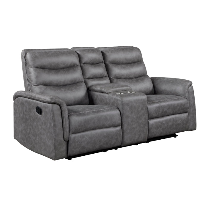 8360GRY*2 2pc Set: Sofa, Love - 8360GRY*2