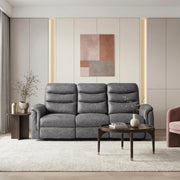 8360GRY-3 Double Reclining Sofa with Drop-down Cup Holders - 8360GRY-3