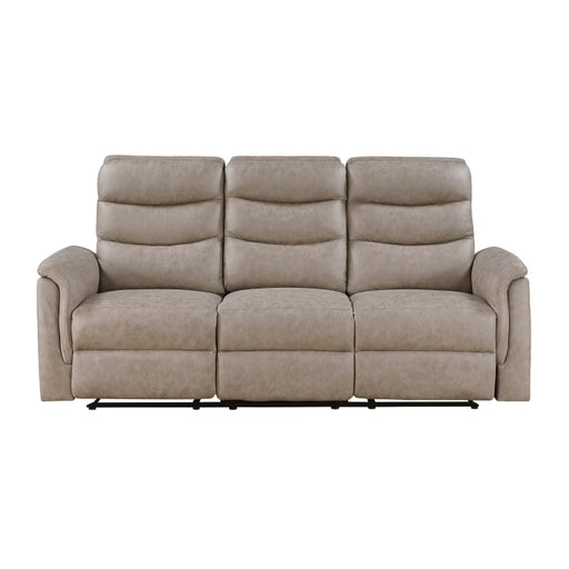8360TPE-3 Double Reclining Sofa with Drop-down Cup Holders - 8360TPE-3