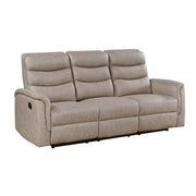 8360TPE-3 Double Reclining Sofa with Drop-down Cup Holders - 8360TPE-3