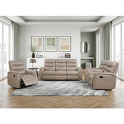 8360TPE-3 Double Reclining Sofa with Drop-down Cup Holders - 8360TPE-3