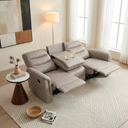 8360TPE-3 Double Reclining Sofa with Drop-down Cup Holders - 8360TPE-3