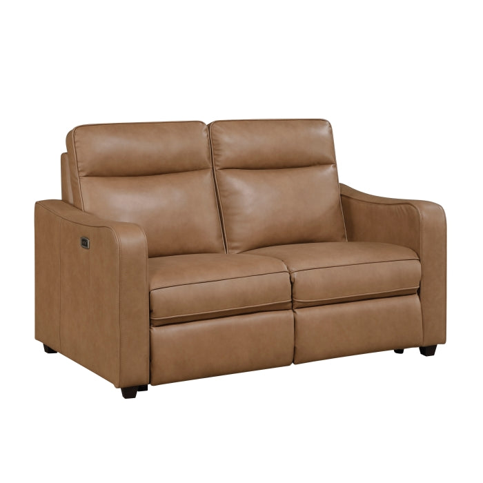 8368BRW*2PWA2 2pc Set: Sofa, Love (Power) - 8368BRW*2PWA2