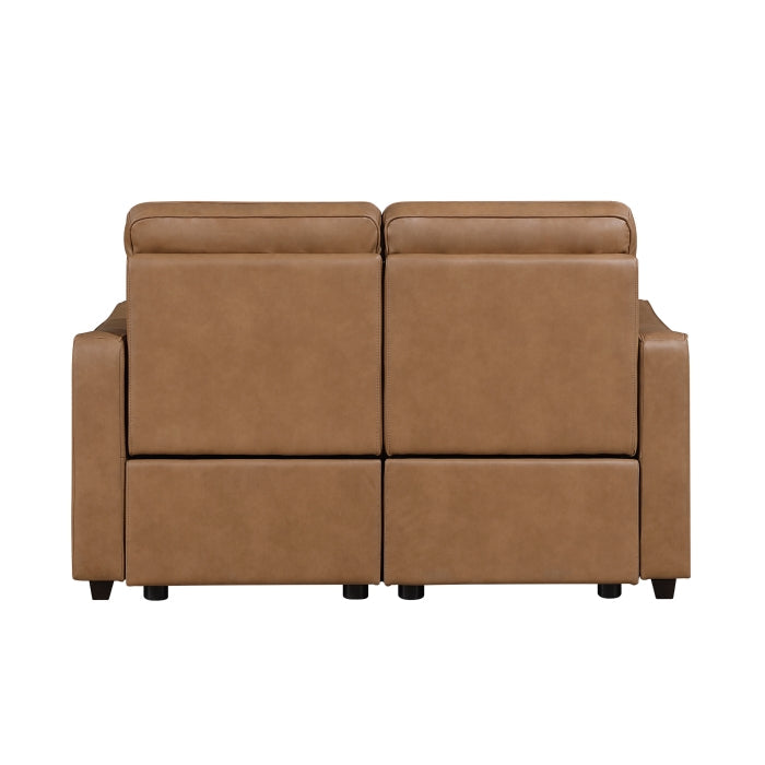 8368BRW*2PWA2 2pc Set: Sofa, Love (Power) - 8368BRW*2PWA2