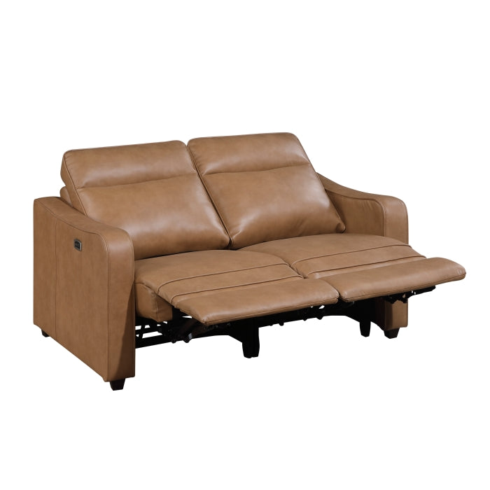 8368BRW*2PWA2 2pc Set: Sofa, Love (Power) - 8368BRW*2PWA2