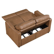 8368BRW*2PWA2 2pc Set: Sofa, Love (Power) - 8368BRW*2PWA2