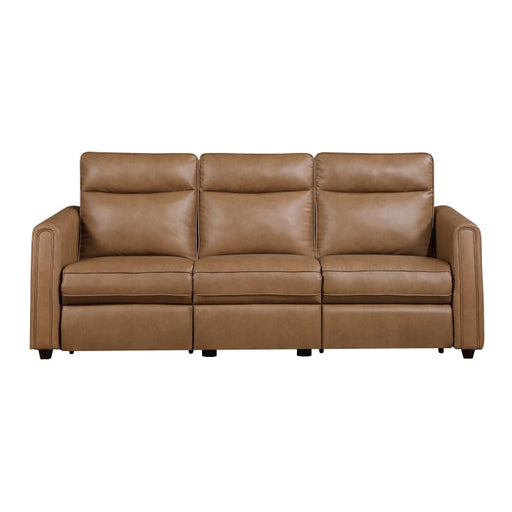 8368BRW-3A1PW* (5)Power Double Reclining Sofa with Rounded Track Arms - 8368BRW-3A1PW*