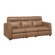 8368BRW-3A1PW* (5)Power Double Reclining Sofa with Rounded Track Arms - 8368BRW-3A1PW*