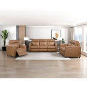 8368BRW-3A1PW* (5)Power Double Reclining Sofa with Rounded Track Arms - 8368BRW-3A1PW*