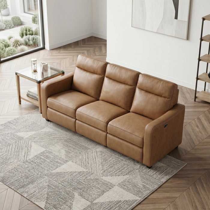 8368BRW-3A2PW* (5)Power Double Reclining Sofa with Curved Track Arms - 8368BRW-3A2PW*