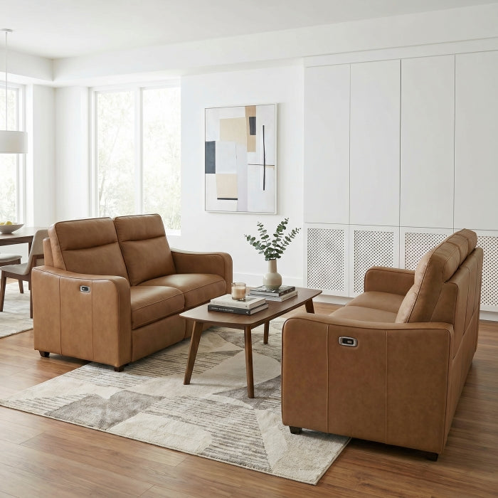 8368BRW-3A2PW* (5)Power Double Reclining Sofa with Curved Track Arms - 8368BRW-3A2PW*