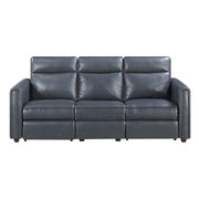 8368NVY-3A1PW* (5)Power Double Reclining Sofa with Rounded Track Arms - 8368NVY-3A1PW*