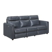 8368NVY-3A1PW* (5)Power Double Reclining Sofa with Rounded Track Arms - 8368NVY-3A1PW*
