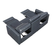 8368NVY-3A1PW* (5)Power Double Reclining Sofa with Rounded Track Arms - 8368NVY-3A1PW*